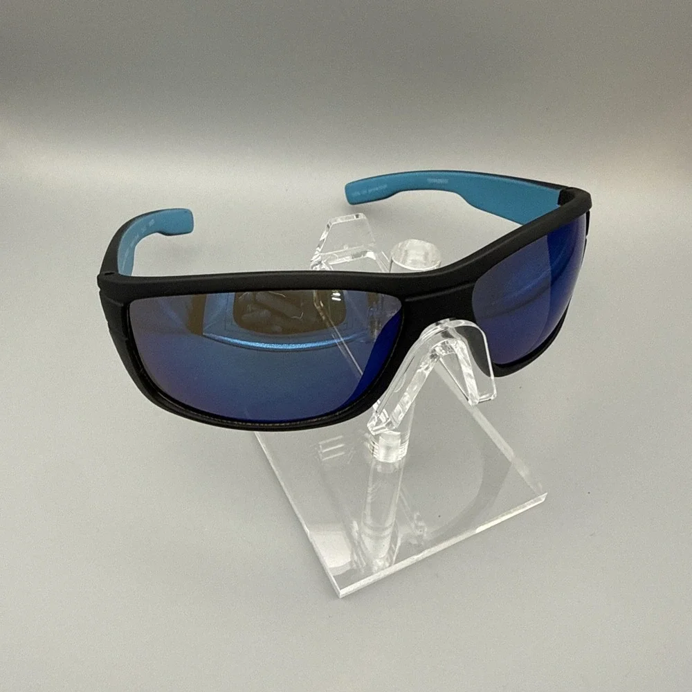 Beeline Authentic Fishing Cycling Sports Polarized   Blue /Black Wrep Sunglasses